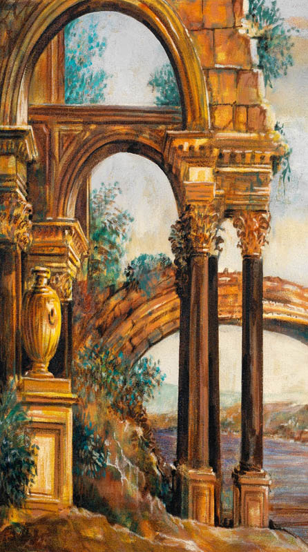Affresco Antiche rovine Romane